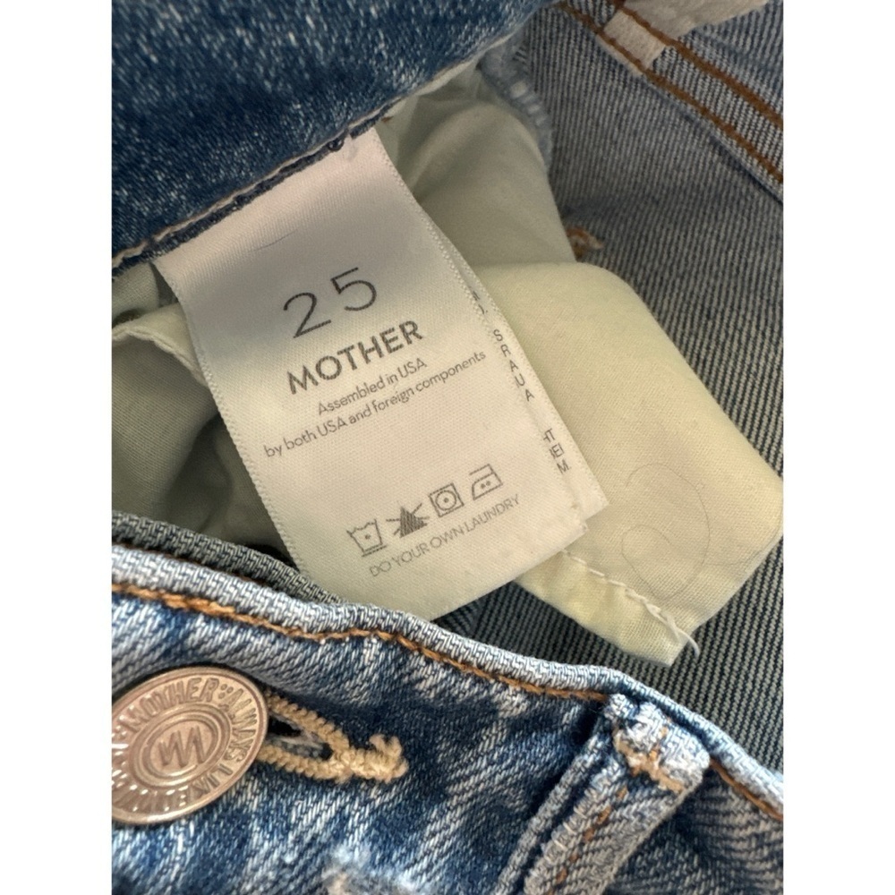 Mother Superior The Insider Crop Step Fray Jeans in Holy Melancholy Size 25 - Picture 7 of 8